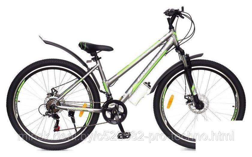 Велосипед Greenway Colibri-H 27.5 р.17 2021 (серый/зеленый)