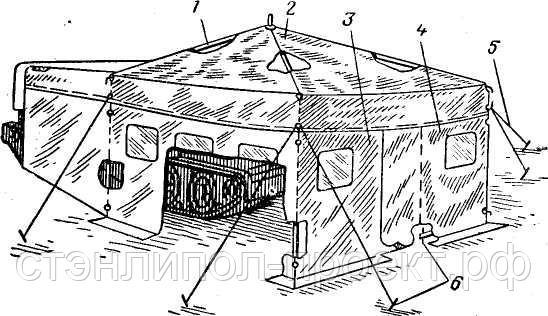 Палатка производственная П-20, новая