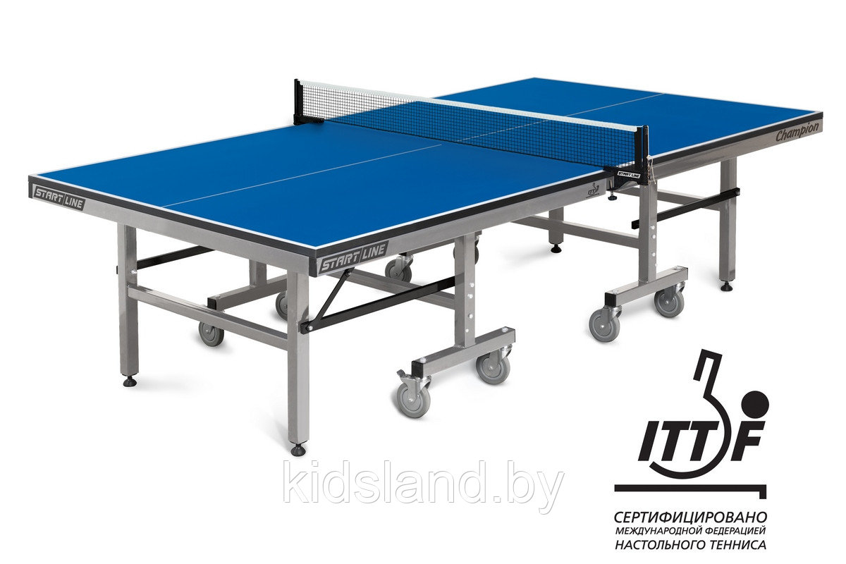 START LINE Start Line Теннисный стол START LINE Champion 60-800, 25 мм, кант 50 мм, регулируемые опоры