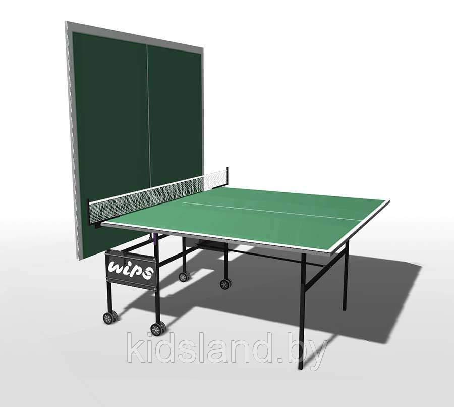 WIPS Wips Теннисный стол всепогодный композитный на роликах WIPS Roller Outdoor Composite 61080 (Зеленый) - фото 3 - id-p166916692