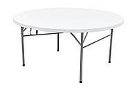 Стол Calviano складной, пластиковый, (круглый) 152 см