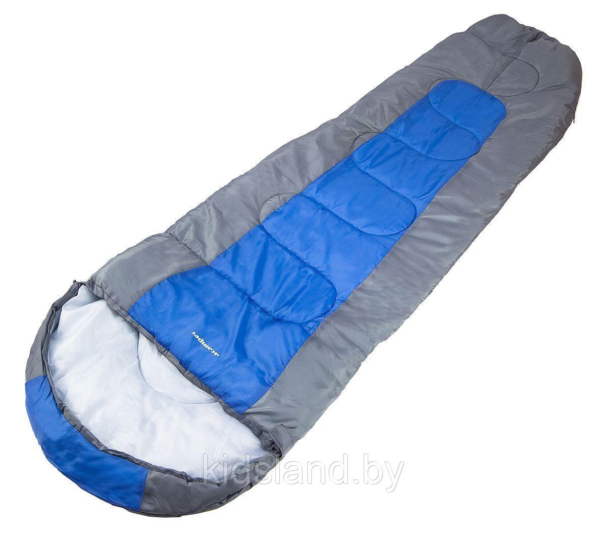 Спальные мешки Acamper Спальный мешок ACAMPER BERGEN 300г/м2 (gray-blue) - фото 3 - id-p166916872