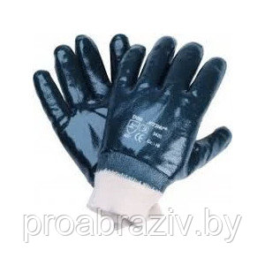 Перчатки Нитриловые полное облитие (манжета) (маслобензостойкие) Цвет: синий