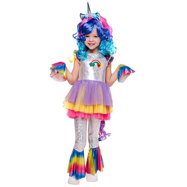 Детский карнавальный костюм единорожка пони виль 2072 к-19 / Пуговка - фото 1 - id-p166920082