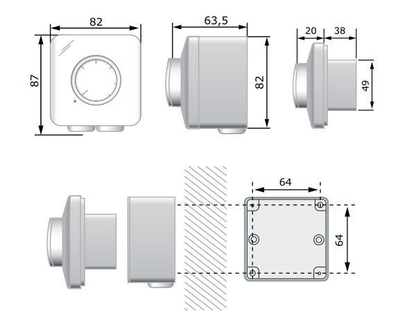 Электронный регулятор скорости вентилятора SDY 3 A - фото 3 - id-p166922657