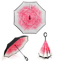Зонт-наоборот Антизонт Зонт-наоборот нежно розовый цветок