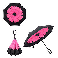 Зонт-наоборот Антизонт Зонт-наоборот розовый цветок