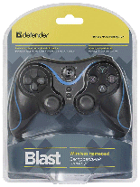Геймпад беспроводной (PC, Android, PS3) Defender Blast, черный, фото 2