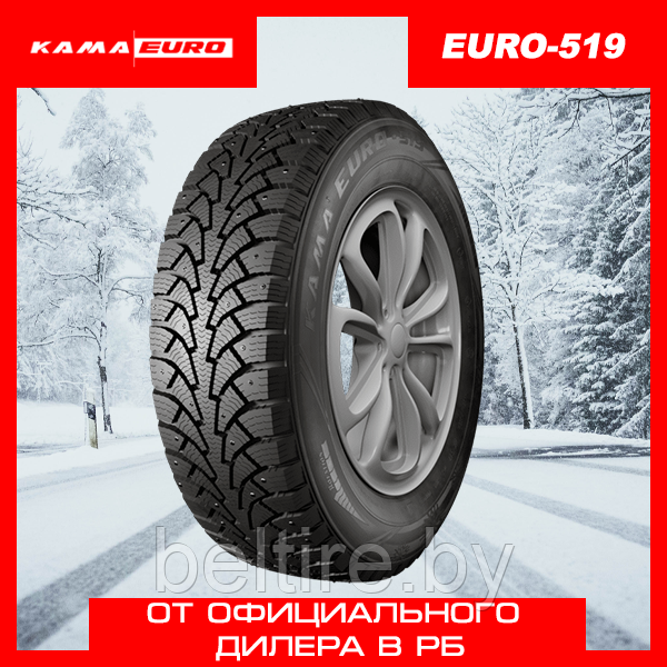 Шины зимние 175/70 R13 КАМА EURO-519 (НК-519) ошип