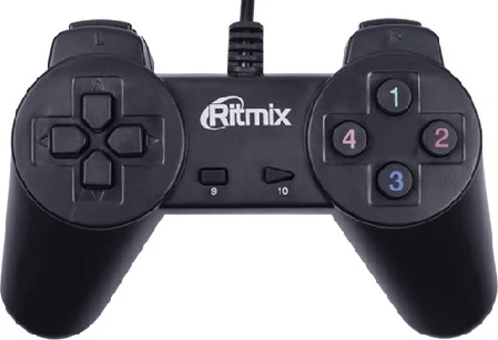 Геймпад Ritmix GP-001, черный, проводной, 14 кн, USB, фото 2