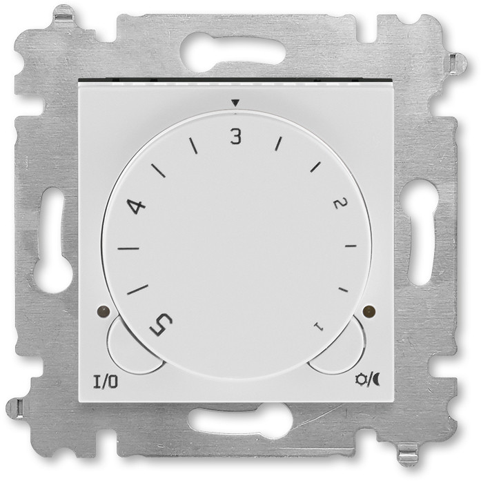 Терморегулятор ABB Levit с поворотной ручкой 16А серый / белый 16A (без датчика 3292U-A90100)