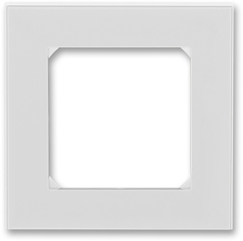 Рамка ABB Levit 1 пост серый / белый