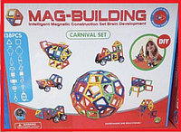 Детский магнитный объемный конструктор Mag-Building 138 деталей маг билдинг для детей