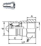 Корпус муфты разрывной G1/4 (папа, вн.р)