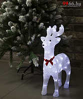 Новогодний светящийся олень Световая фигура Luxor LED 9234-4 прозрачный рождественский декор
