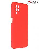 Чехол Neypo для Samsung A12 силиконовый красный на телефон самсунг а12