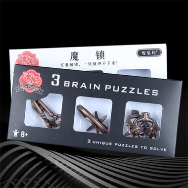 Набор металлических головоломок 3 Brain Puzzles / замковые головоломки - фото 5 - id-p166946869