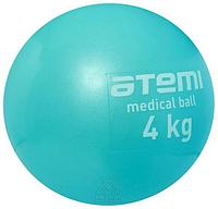 Мяч обрезиненный утяжеленный 4 кг (голубой) Atemi ATB-04