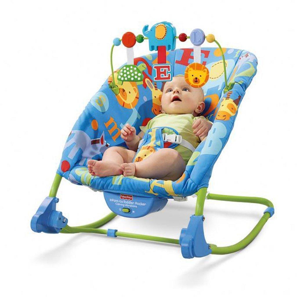 Детский шезлонг качалка Fisher-Price Deluxe Infant to Toddler Comfort Rocker 0306 - фото 2 - id-p70279256