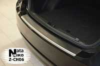 Накладки на бамперадля Fiat Linea 2012- Z-FI01 (1 шт.) С Загибом, Natanika