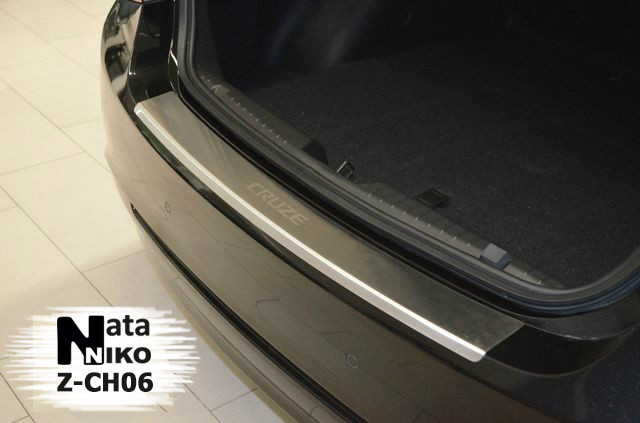 Накладки на бамперадля Peugeot 308 2014- (5 дверей) Z-PE15 (1 шт.) С Загибом, Natanika - фото 1 - id-p166952758