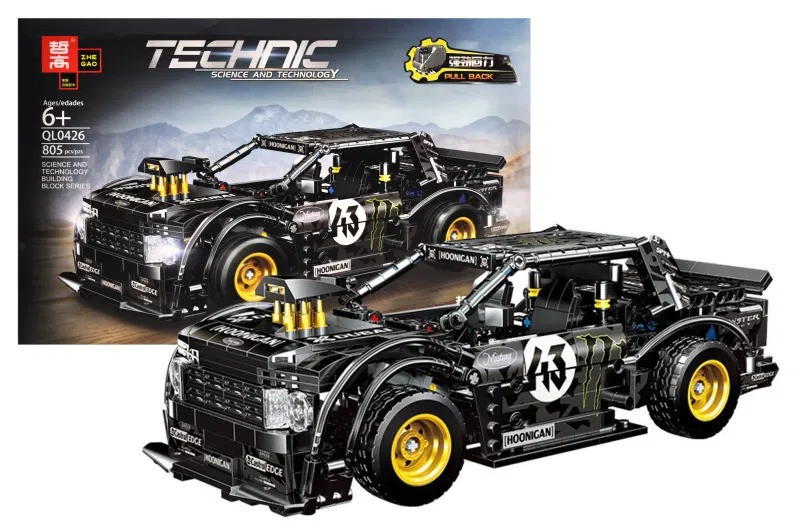 Конструктор Technic Ford Mustang, Hoonicorn RTR дрифт-кар, 805 детали, Аналог Лего, Форд Мустанг - фото 1 - id-p166961220