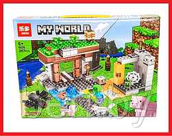 6026 Конструктор LEDUO Minecraft MY WORLD "Шахта", 257 деталей, аналог Лего