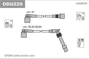 ODU229 JANMOR к-кт проводов!\ Opel Corsa/Tigra 1.2-1.4i 93-01