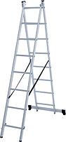 Лестница алюминиевая двухсекционная 2х8 ступеней NV 122 Новая высота 1220208