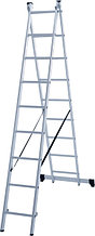 Лестница алюминиевая двухсекционная 2х9 ступеней NV 122 Новая высота 1220209
