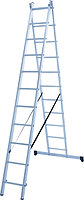 Лестница алюминиевая двухсекционная 2х11 ступеней NV 122 Новая высота 1220211