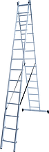 Лестница алюминиевая двухсекционная 2х14 ступеней NV 122 Новая высота 1220214