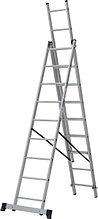 Лестница алюминиевая трёхсекционная 3х9 ступеней NV 123 Новая высота 1230309