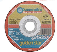 125x1.6х22.23 мм Круг отр. по нерж. стали и мет. Golden Star Sonnenflex 77202