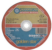 230x1.9х22.23 мм Круг отрезной по нерж. стали и мет. Golden Star Sonnenflex 00798