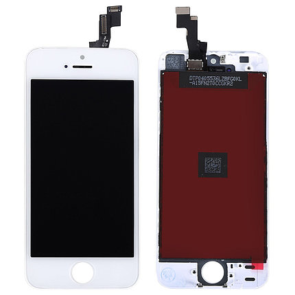 Дисплей (экран) Apple iPhone 5s (с тачскрином и рамкой), white, фото 2