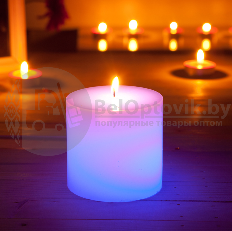 Магическая восковая свеча Candled Magic 7 Led меняющая цвет (на светодиодах) - фото 7 - id-p167021121