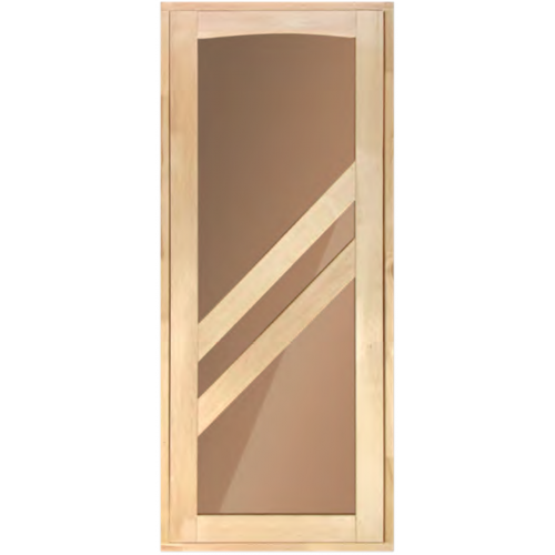 Дверь для бани 1800х700 со стеклом - фото 1 - id-p167018938