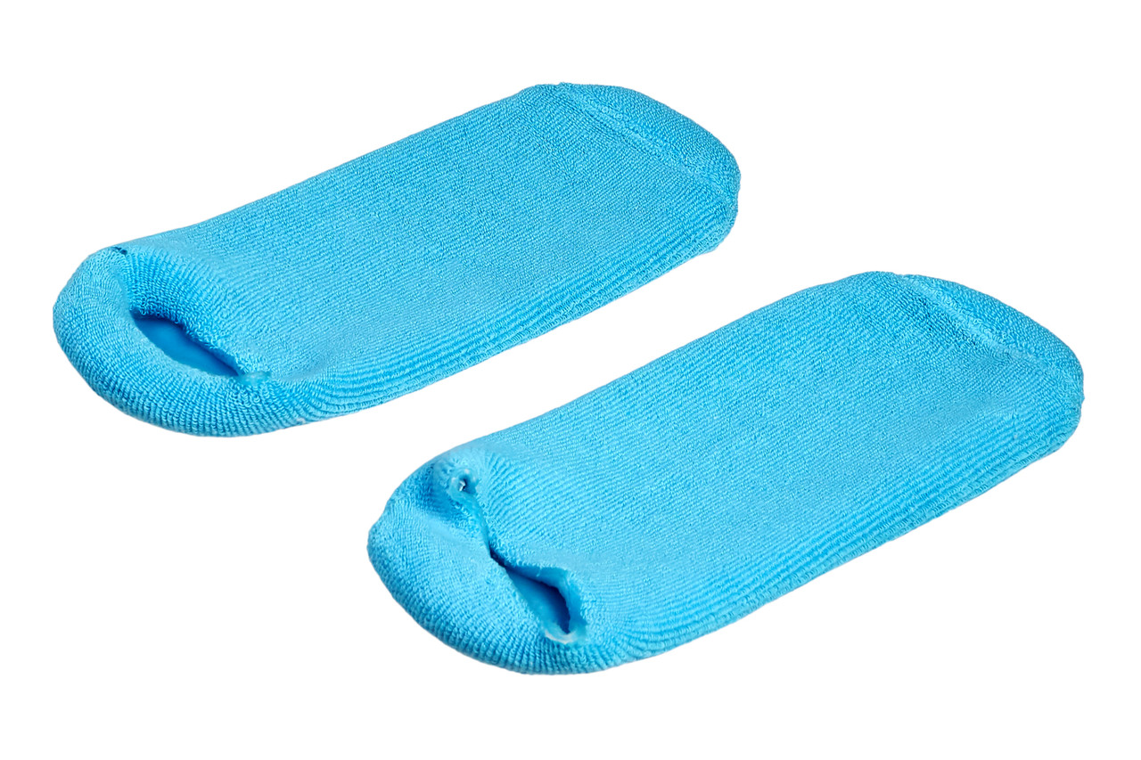 Маска-носки увлажняющие гелевые многоразового использования, голубые - фото 4 - id-p167021149