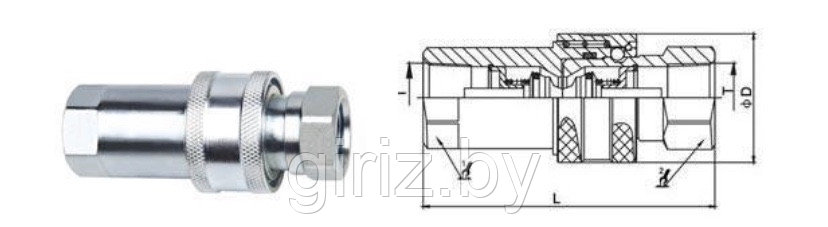 Муфта разрывная G1/4 (в сборе, вн.р)