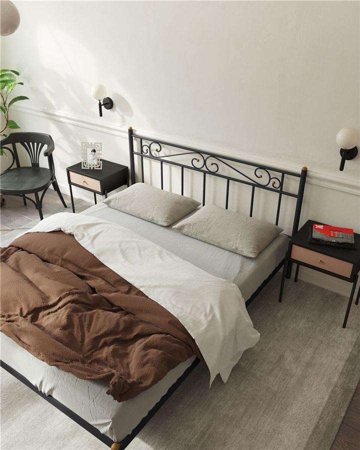 Кровать Франческа без изножья (120х200/ноги металл/цвет Черный) - фото 2 - id-p167021377