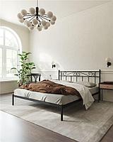 Кровать Франческа без изножья (120х200/ноги металл/цвет Черный)