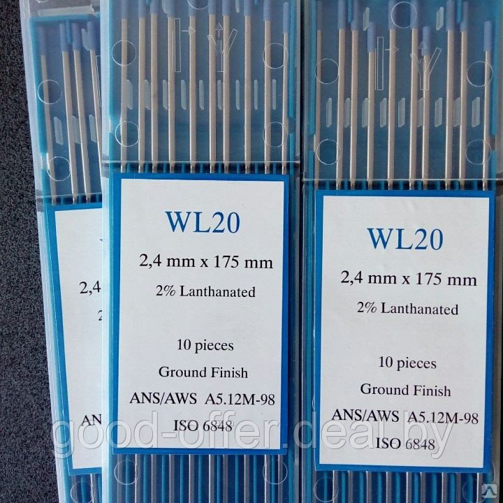 Электрод вольфрамовый WL-20 3,2х175мм - фото 1 - id-p167025474