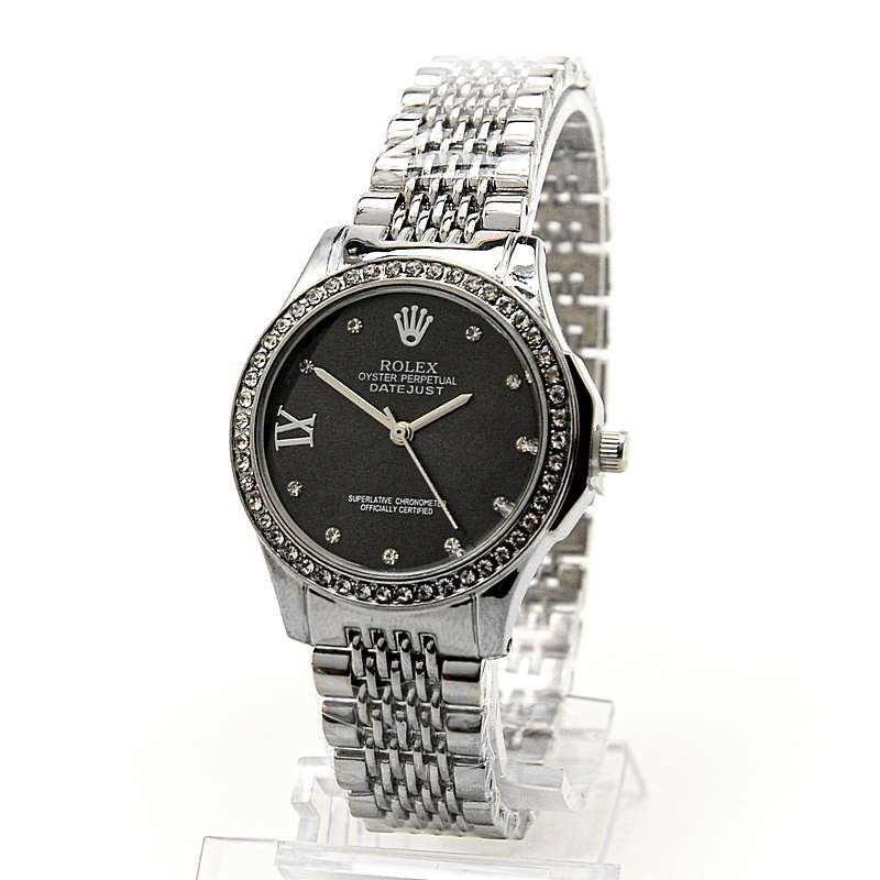 Часы наручные ROLEX 1127G черный/серебро