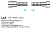 Шланг для душа растягивающийся Ledeme L48 150-220 см хром (ООО "Сантех-М"), фото 2