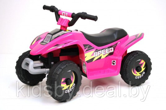 Детский электромобиль квадроцикл RiverToys H001HH (розовый)