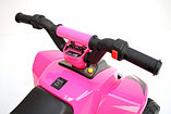 Детский электромобиль квадроцикл RiverToys H001HH (розовый), фото 3