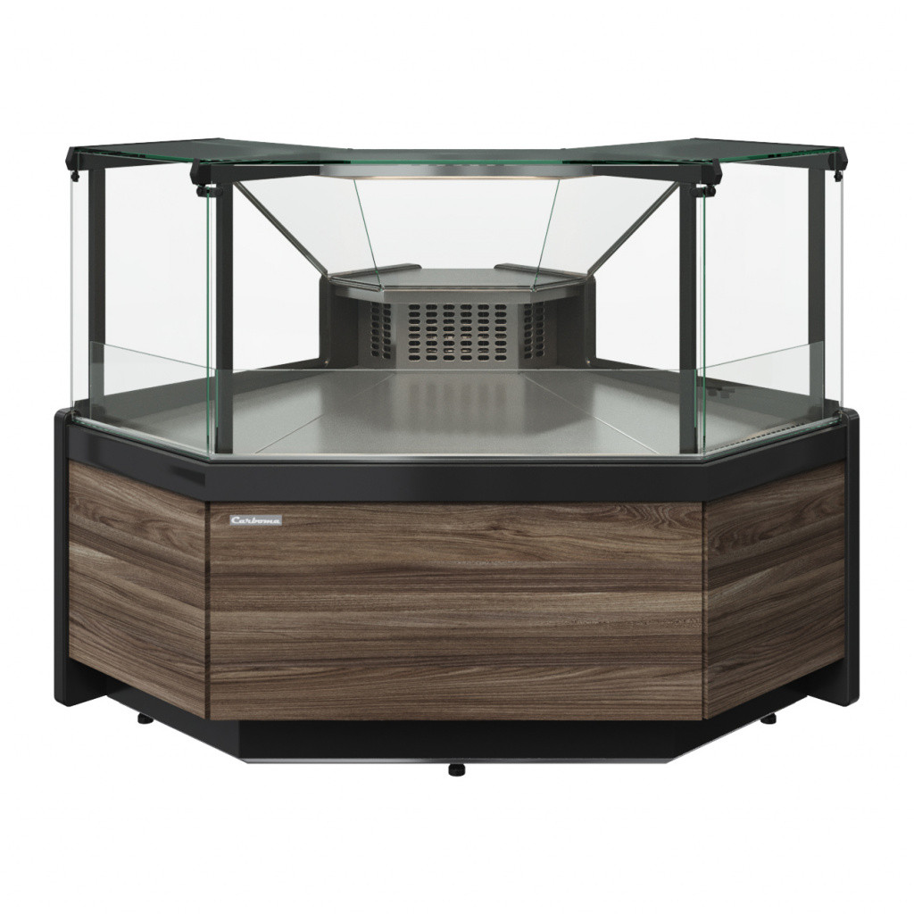 Витрина холодильная Carboma BAVARIA 3 GC111 VM-5 динамика угол внешний 90 (без боковин)