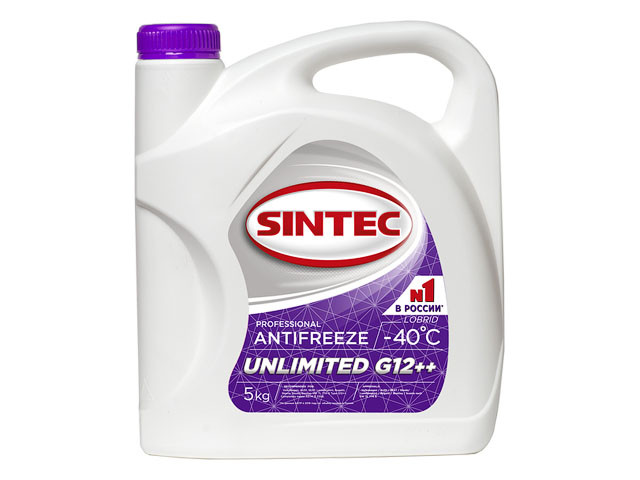 Антифриз Sintec-40 UNLIMITED G12 plus plus 5кг