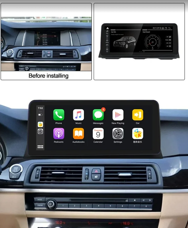 Штатная магнитола Radiola для BMW 5 (F10, F11) NBT 2013-2016 на Android 12 экран 12.3 (8/128gb) - фото 5 - id-p167096104